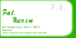 pal murin business card